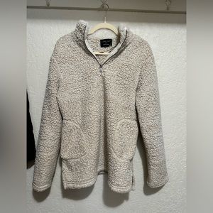 Fleece cream colored jacket